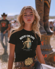 Ride or Die | Death and Seduction Country Western Women's Relaxed T-Shirt
